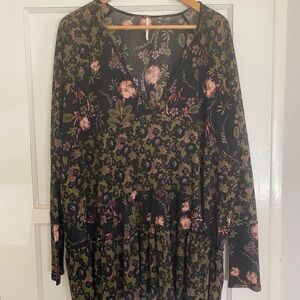 Free People Floral Blouse